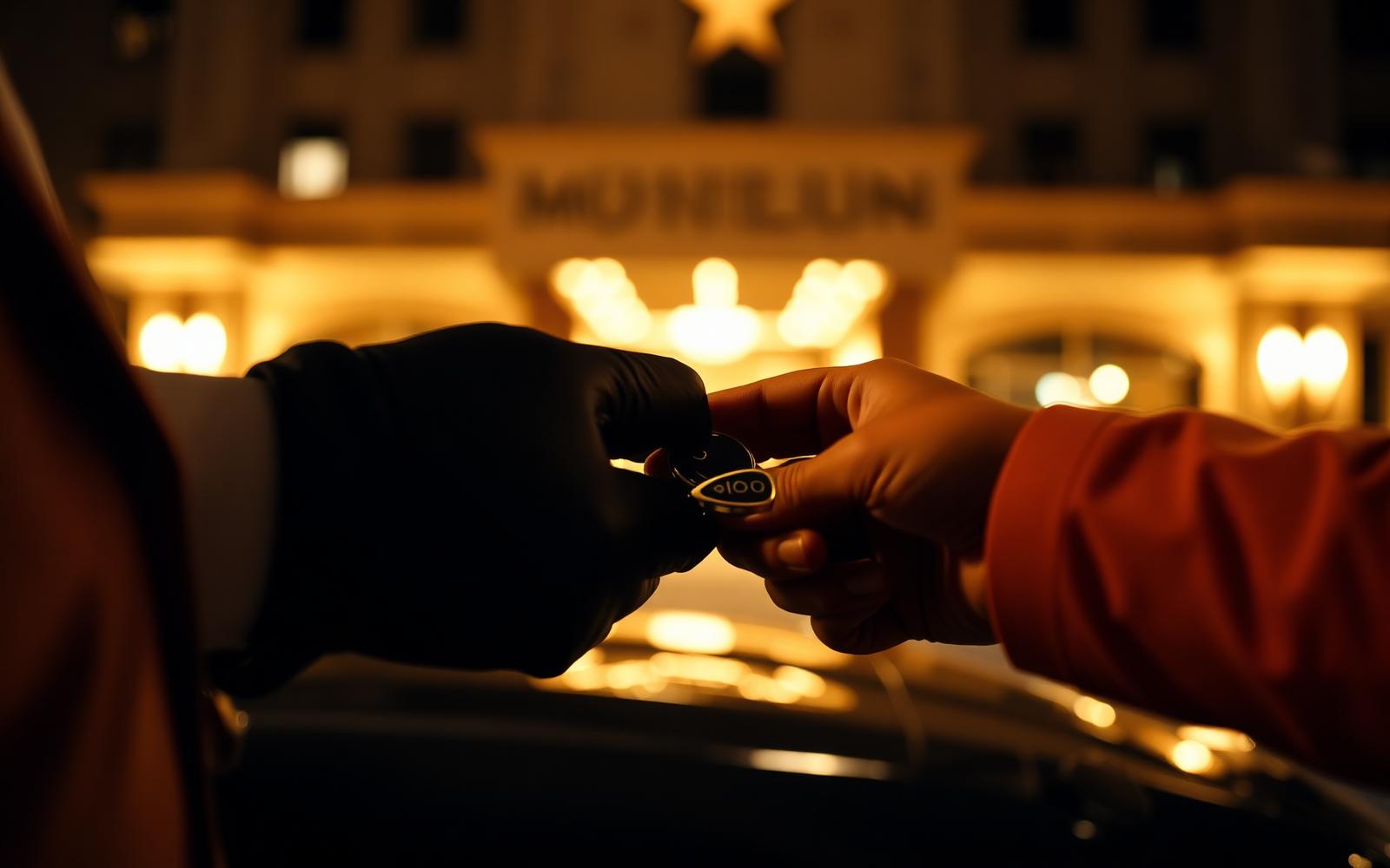 Concierge key handoff at a luxury San Antonio hotel